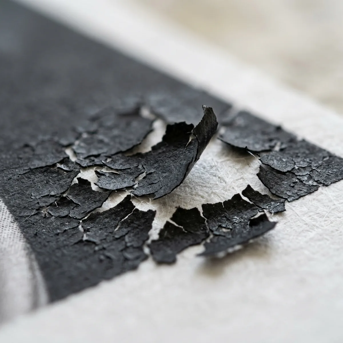 Adhesion — print defect example